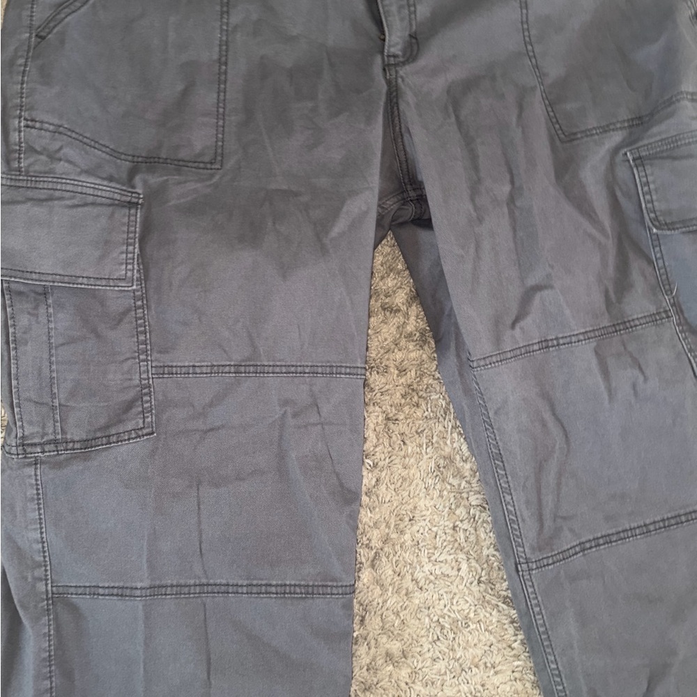 New Men’s Vintage Hollister 35 S Skater Baggy Cargo Pants Grey Jeans - Picture 5 of 7